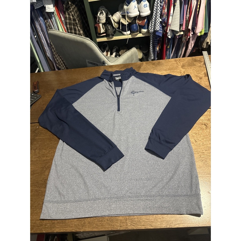 Straight Down Half Zip Lightweight Stretch Golf Pullover Mens XL Rancho Santa Fe